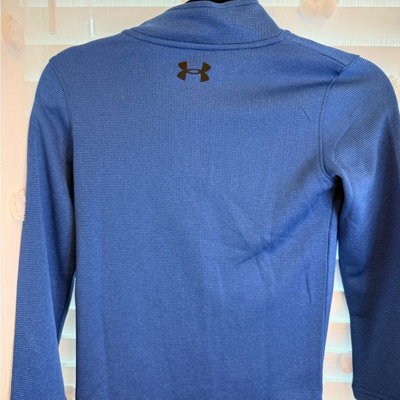 Under Armour Kids Royal Blue Quarter-Zip Hoodie - Picture 3 of 5